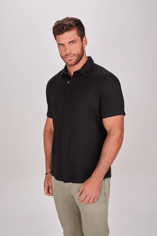CAMISA MANGA CURTA LINHO