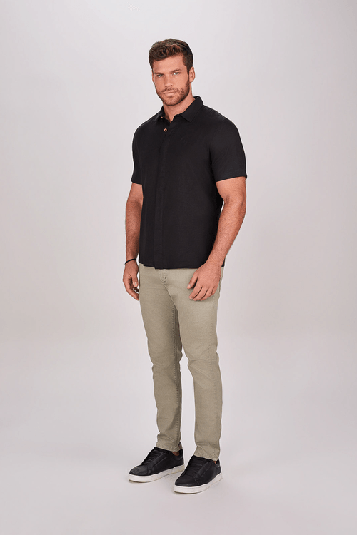 CAMISA MANGA CURTA LINHO