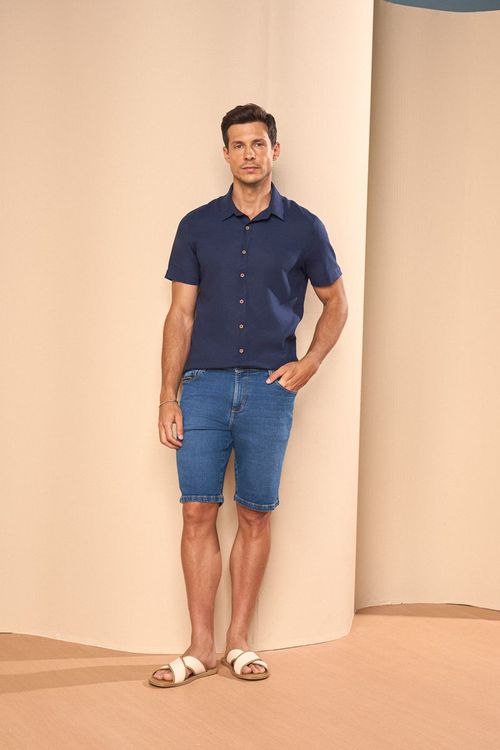 CAMISA MANGA CURTA LINHO