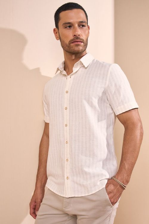 CAMISA MANGA CURTA LISTRAS