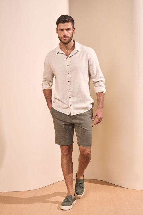 BERMUDA ALFAIATARIA LISTRADA