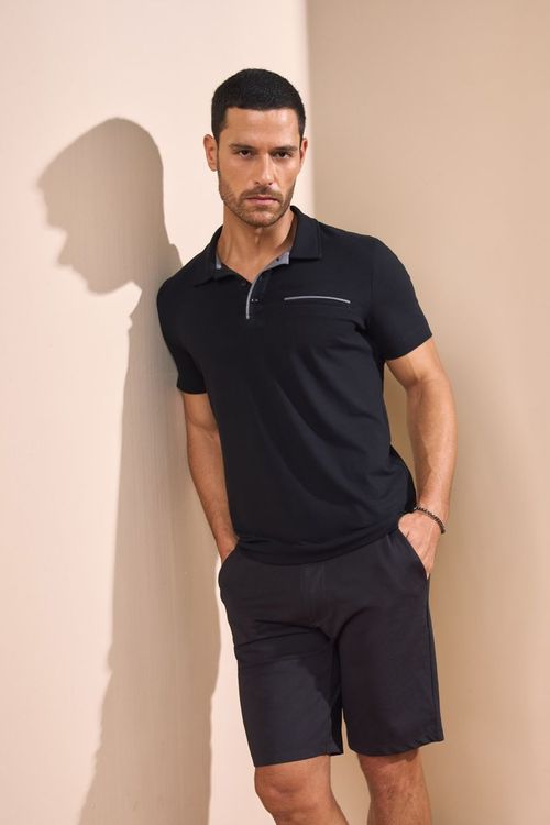 PÓLO SLIM CONTRASTE