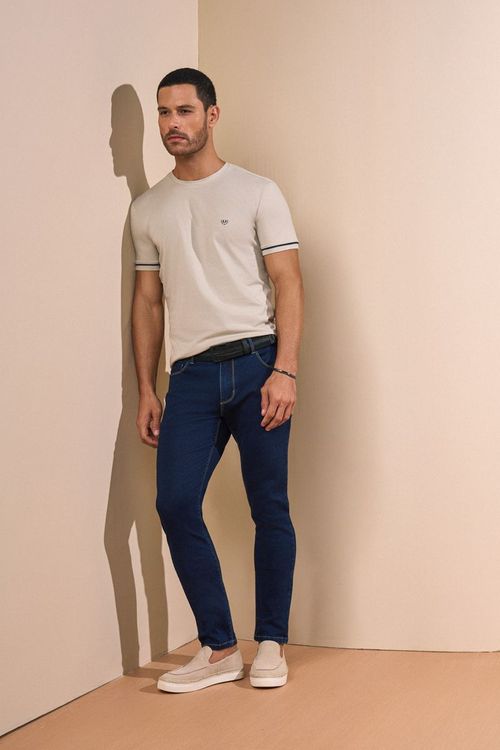 CAMISETA SLIM CONTRASTE