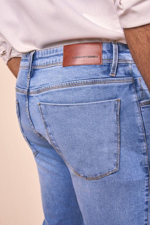 CALÇA JEANS RETA