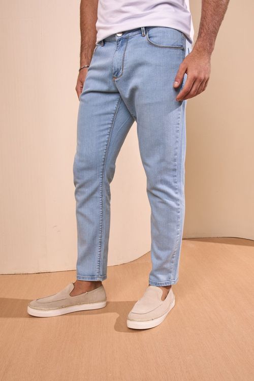CALÇA JEANS CUTTED DELAVÊ