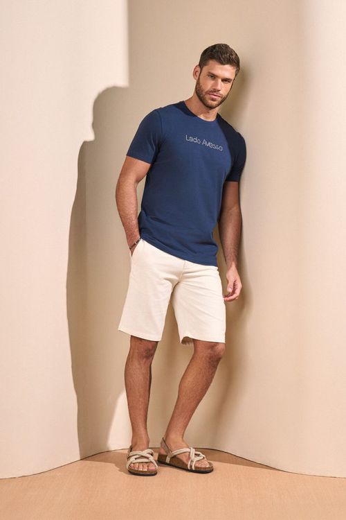 CAMISETA MANGA CURTA LETREIRO