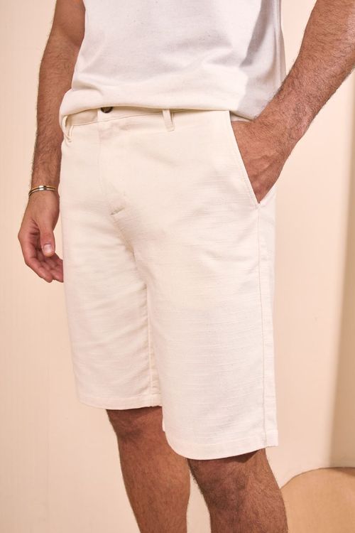 BERMUDA RETA ALFAIATARIA NATURAL