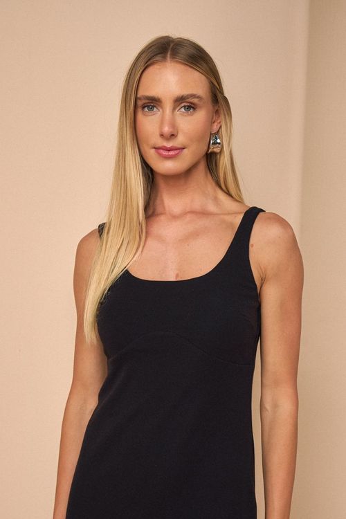 VESTIDO LONG MIDI DE MALHA