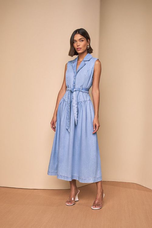 VESTIDO JEANS LONGO