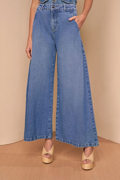 CALÇA JEANS AMPLA