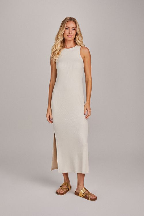 VESTIDO LONG MIDI SEM MANGA