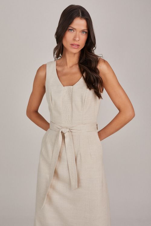 VESTIDO COM DECOTE V