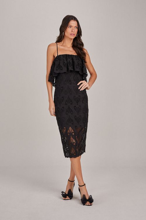 VESTIDO DETALHE BABADO