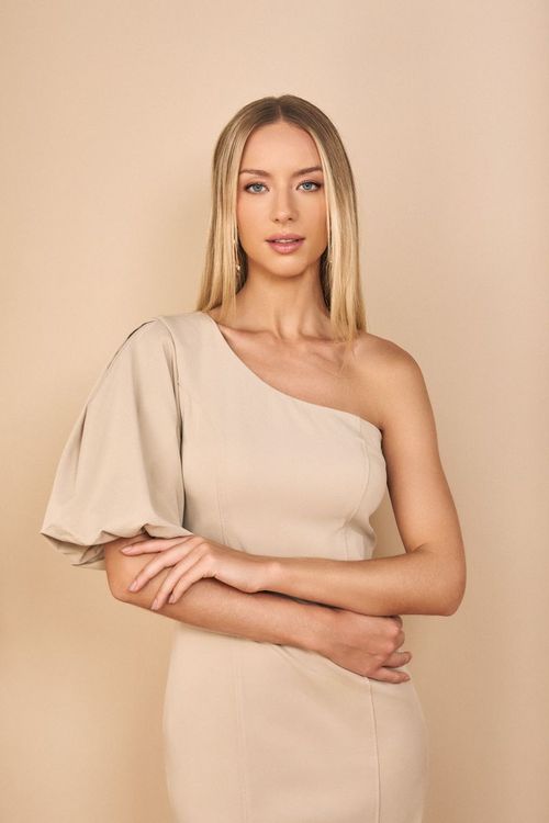 VESTIDO OMBRO ÚNICO