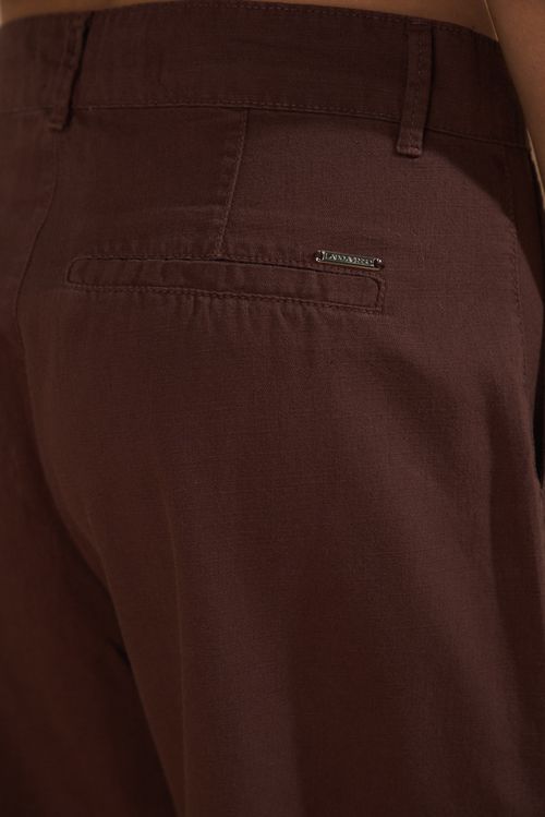 CALÇA AMPLA SARJA COLOR