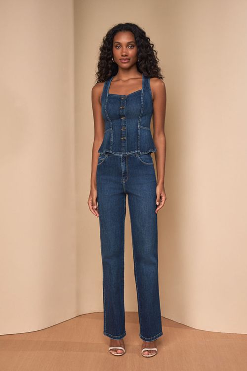 CALÇA JEANS WIDE LEG